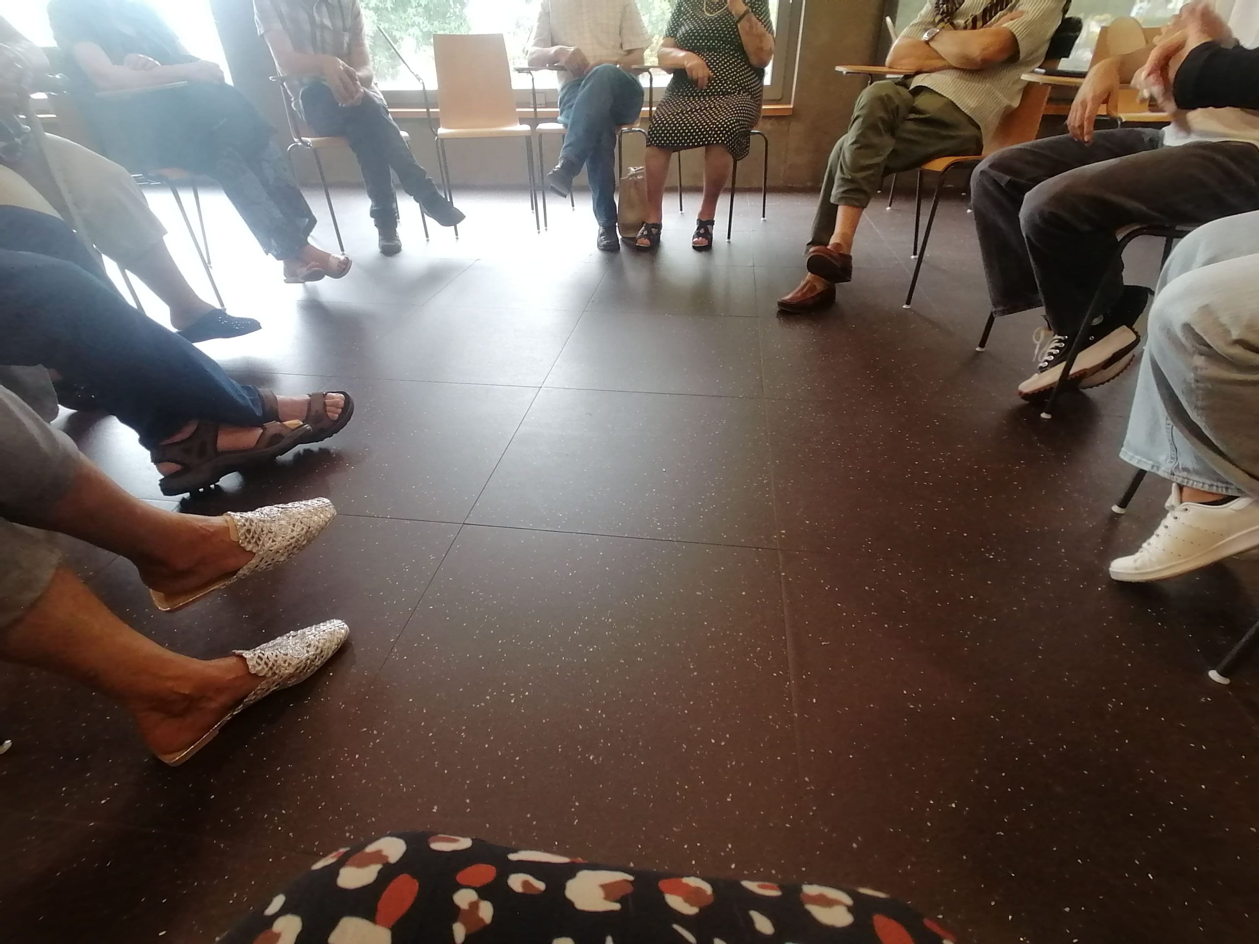 Sessão com cuidadores